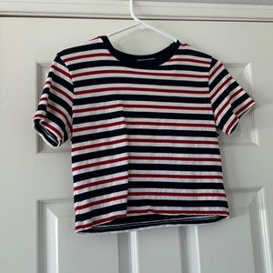 Red, white, and blue brandy melville top